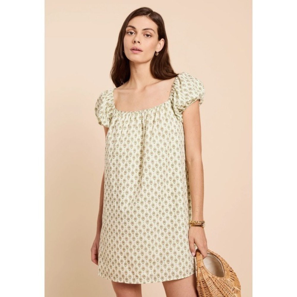 NWT Kourt Nya Cotton Mini Dress in Wild Daisy Print - Size Small